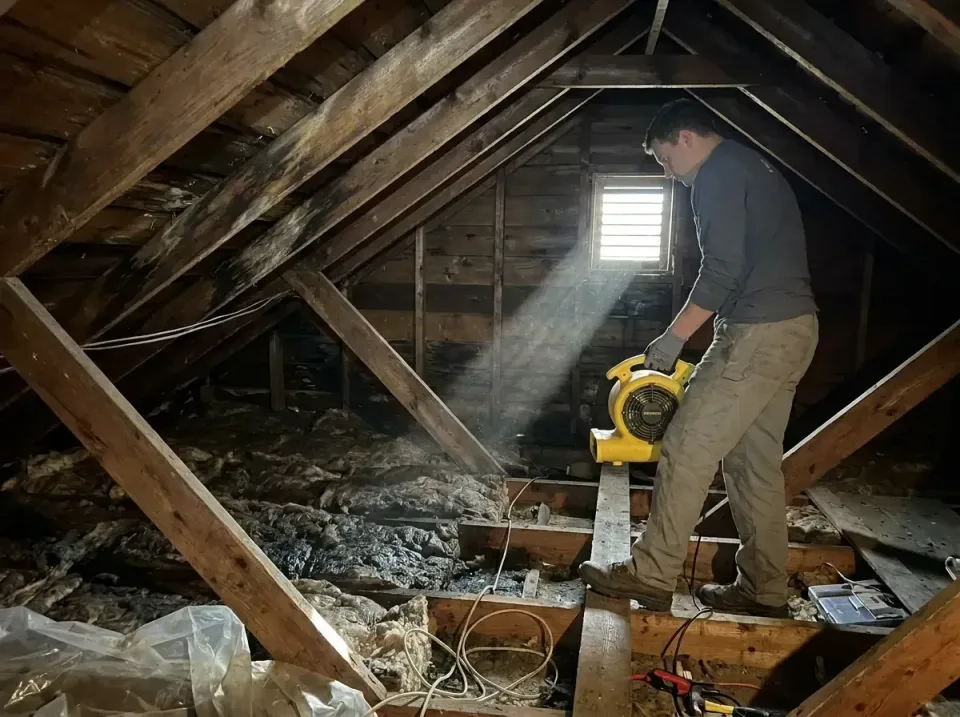 attic-water-damage-drying-proc-007 — frequently asked questions, Emergency Water Extraction & 24/7 Flood Response in Beardst…